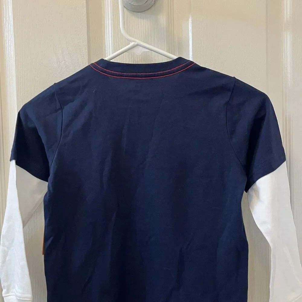 Gymboree Aviator School Parachute Sloth Airplane Applique Layered Top Boys 6 NWT